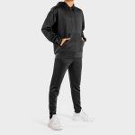 custom made men hoodies black - Image 4