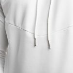 custom made men hoodie white - Image 6