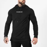 custom made men black hoodies