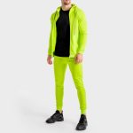 custom made men hoodies lime green - Image 7
