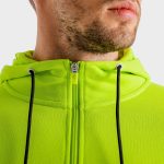 custom made men hoodies lime green - Image 5