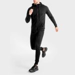 custom made men hoodies fully black - Image 6